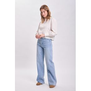 PANTALON JEAN WIDE LEG AZUL CLARO PANTALÓN JEAN WIDE LEG AZUL CLARO:34