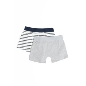 PACK X2 BOXER ESTAMPADO Y GRIS MELANGE BAS NINO PACK X 2 BOXER GRIS MELANGE: TALLE 2