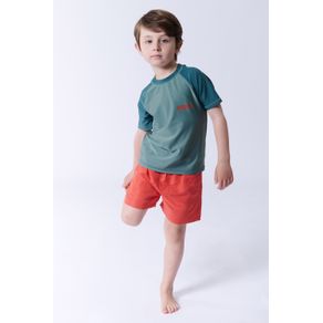 SHORT DE BAÑO LISO ROJO:6A
