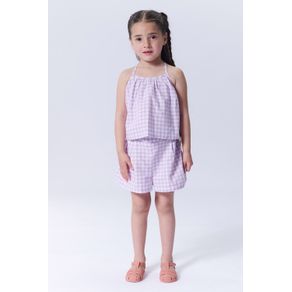 SHORT CUADRO VICHY LILA:8A