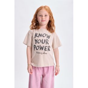 REMERA MANGA CORTA KNOW YOUR POWER BEIGE REMERA M/C KNOW YOUR POWER BEIGE:9a