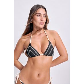 TOP TRIANGULOS DETALLE CROCHET NEGRO:S